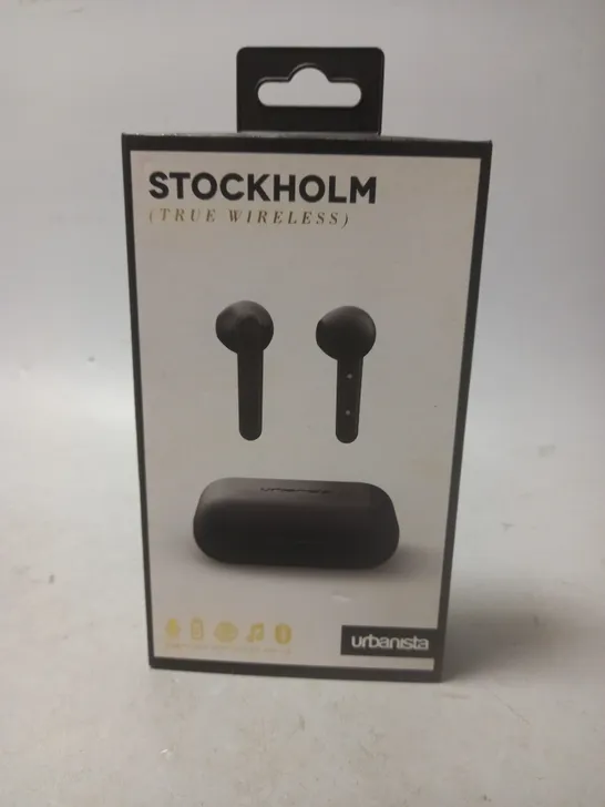 BOXED URBANISTA STOCKHOLM TRUE WIRELESS EARBUDS - BLACK