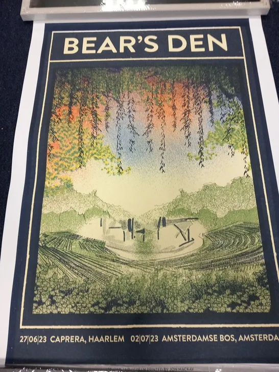 JOHN MACKAY BEAR'S DEN SIGNED PRINT NUMBERED #156/200