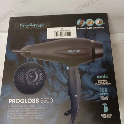 REVAMP PROGLOSS 5500 AC PROFRESSIONAL 2400W DRYER