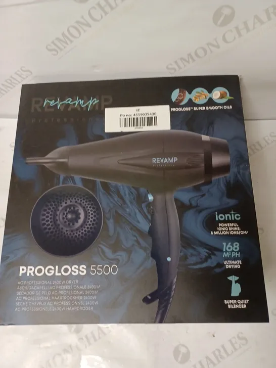 REVAMP PROGLOSS 5500 AC PROFRESSIONAL 2400W DRYER