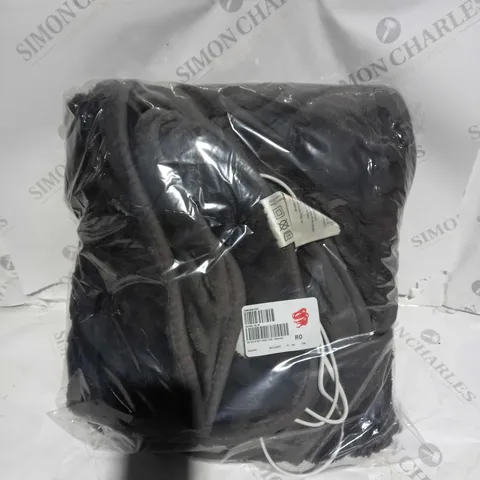 BOXED COZEE HOME VELVETSOFT HEATED THROW IN CHARCOAL