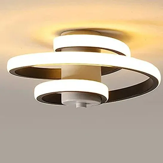 BOXED LED SPIRAL CEILING LAMP ALUMINIUM