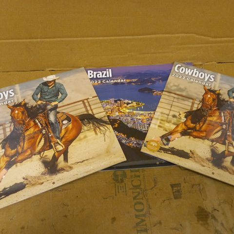 LOT OF 3 SEALED BRIGHT DAY COMPANY 2022 CALENDARS TO INCLUDE BRAZIL AND COWBOYS