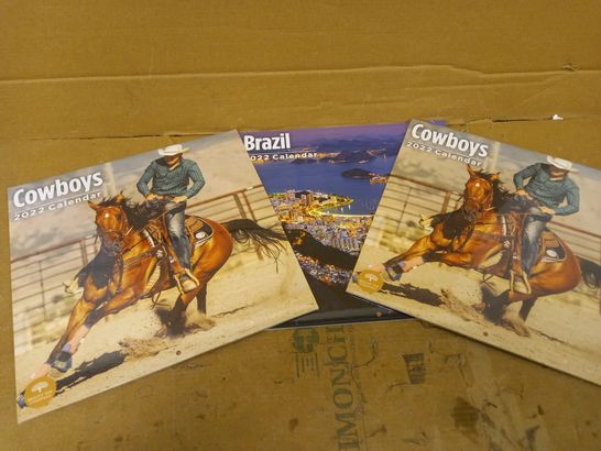 LOT OF 3 SEALED BRIGHT DAY COMPANY 2022 CALENDARS TO INCLUDE BRAZIL AND COWBOYS