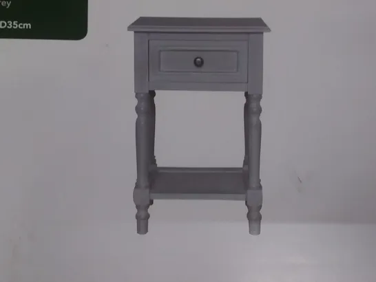 BOXED NIGHTSTAND IN GREY - H60 X W40 X D35CM 