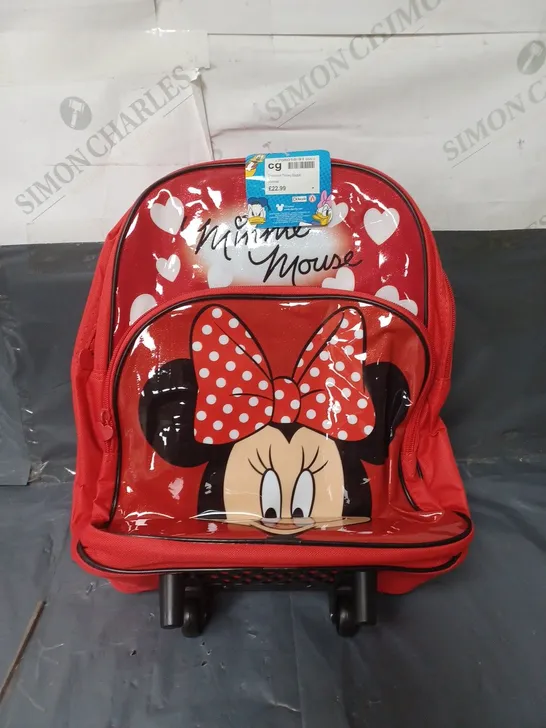 DISNEY MINNIE MOUSE TROLLEY BAG RED