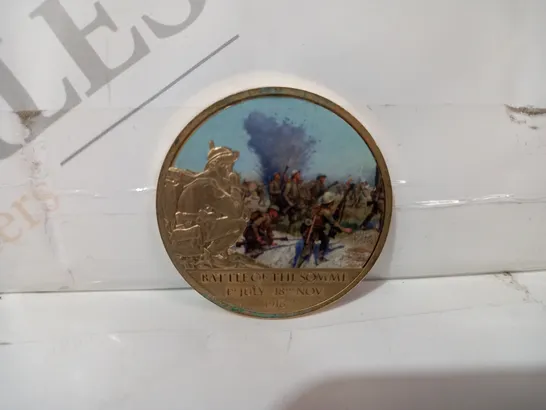 HISTORY OF BRITAIN BATTLE OF THE SOMME COMMEMORATIVE COIN