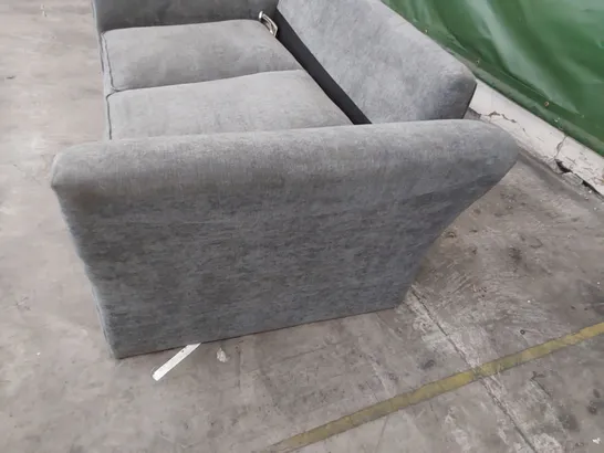 DESIGNER TWO SEATER SOFA GREY FABRIC 