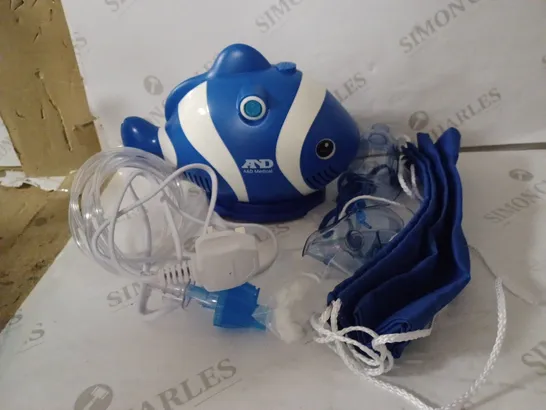 A&D MEDICAL UN-019 CHILD FRIENDLY COMPRESSOR NEBULISER - BLUE CLOWNFISH