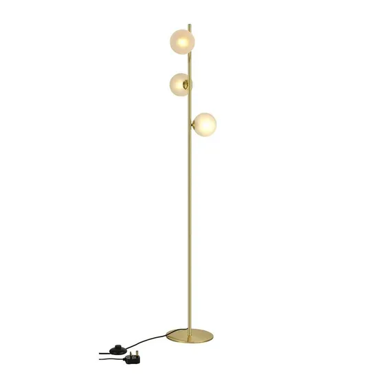 FLOOR STANDING LAMP SIZE: 160CM H COLOUR: GOLD