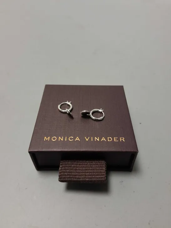 MONICA VINADER CIRCLE PENDANT DROP EARRINGS 