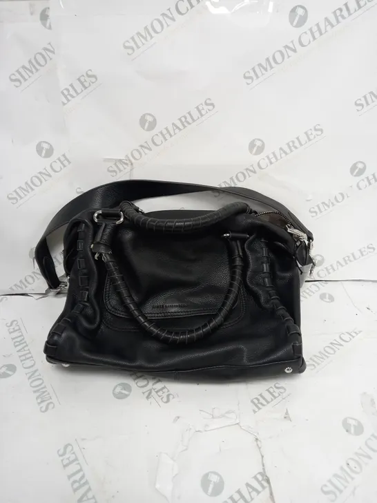 AIMER NESTENBERO BLACK LEATHER BAG 