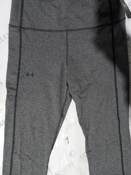 UNDER ARMOUR TRAIN LEGGINGS IN CHARCOAL SIZE 14 (L)