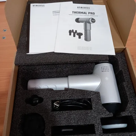 BOXED HOMEICS THERMAL PRO DEEP TISSUE PERCUSSION MASSAGER 