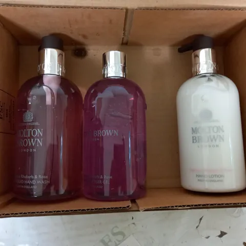 SET OF 3 MOLTON BROWN HAND WASH, LOTION, GEL 