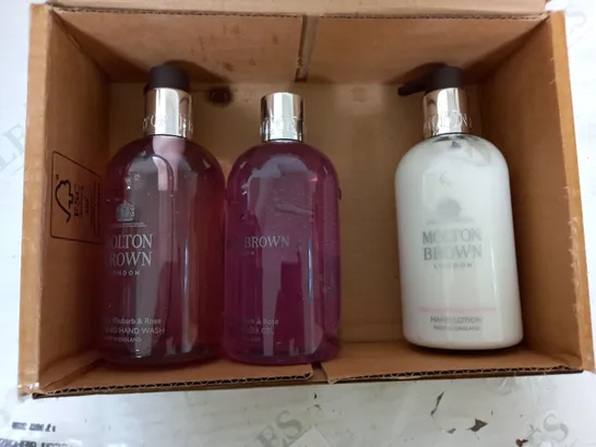 SET OF 3 MOLTON BROWN HAND WASH, LOTION, GEL 