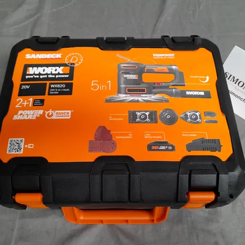 BOXED AS NEW WORX WX820 5IN1 MULTI SANDER