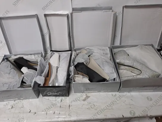 APPROXIMATELY 10 PAIRS OF ASSORTED BOXED AND UNBOXED SHOES TO INCLUDE SANDALS, AND TRAINERS 