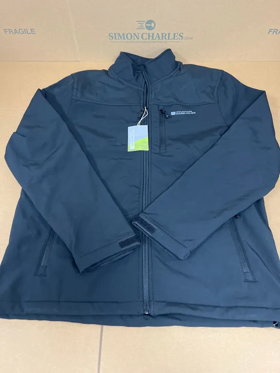 MOUNTAIN WAREHOUSE GRASMERE SOFTSHELL JACKET IN BLACK SIZE MEDIUM