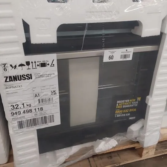 ZANUSSI INTEGRATED SERIES 60 SINGLE AIR FRY OVEN MODEL ZOPNA7X1 RRP £492