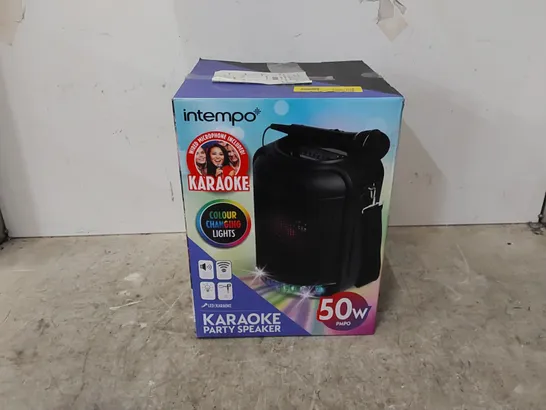 BOXED KARAOKE PARTY SPEAKER // MIC NOT WORKING (1 BOX)