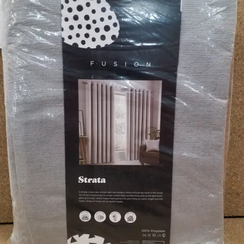 POLYESTER ROOM DARKENING GROMMET/EYELET CURTAIN PAIR