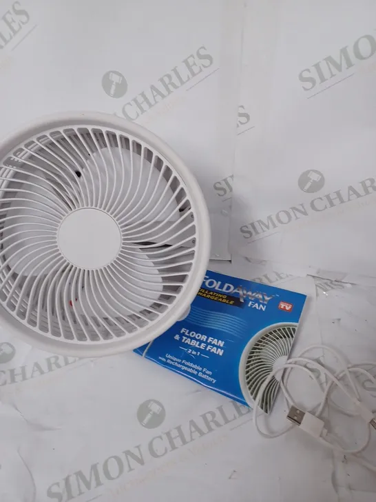 BELL & HOWELL OSCILLATING FOLDING RECHARGEABLE FAN