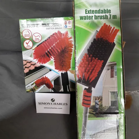 BOXED STARLY EXTENABLE 7M WATER BRUSH AND TELESCOPIC GUTTER BRUSH