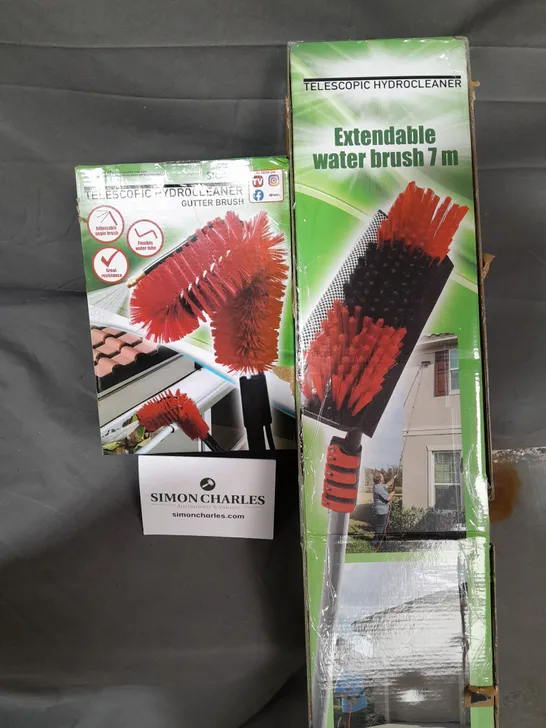 BOXED STARLY EXTENABLE 7M WATER BRUSH AND TELESCOPIC GUTTER BRUSH