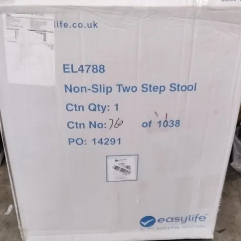 BOXED EASYLIFE NON-SLIP TWO STEP STOOL EL4787