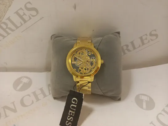 GUESS QUATTRO CLEAR STAINLESS STEEL LADIES WATCH RRP £149