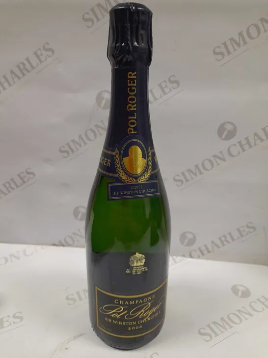 BOXED POL ROGER SIR WINSTON CHURCHILL CHAMPAGNE VINTAGE 2006 75CL BY APPOINTMENT TO H.M. QUEEN ELIZABETH II PURVEYORS OF CHAMPAGNE POL ROGER