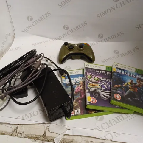 XBOX 360 SET -  CONSOLE + CONTROLLER + 3 GAMES