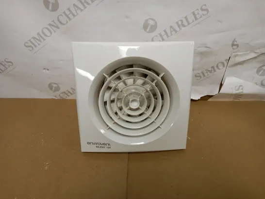 ENVIROVENT SILENT-125S SILENT EXTRACTOR FAN 5" 125MM (STANDARD MODEL - NO TIMER) WHITE