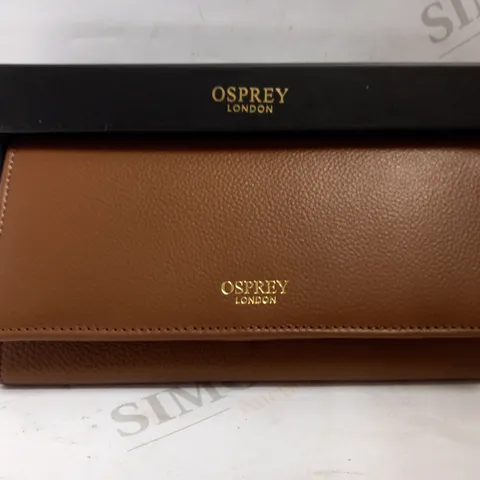 OSPREY LONDON BROWN LEATHER EFFECT PURSE