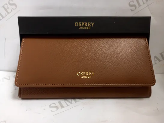 OSPREY LONDON BROWN LEATHER EFFECT PURSE