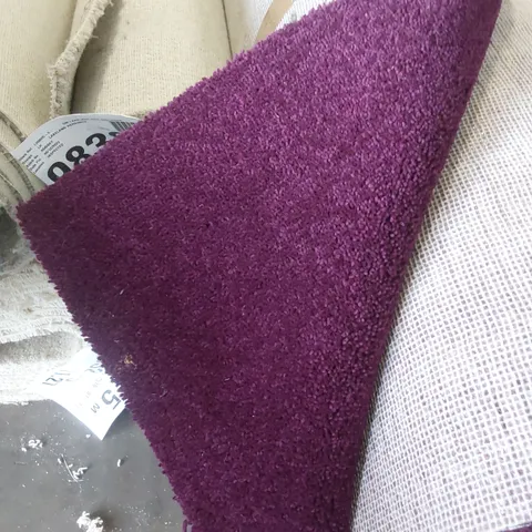 ROLL OF QUALITY DIMENSIONS DIM PLAINS ROYAL PURPLE CARPET // SIZE: APPROX 5 X 4m