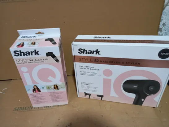 SHARK STYLE IQ IONIC HAIR DRYER & STYLER W/ ACCESSORIES