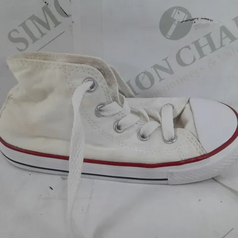 PAIR OF CONVERSE ALL STARS IN WHITE - KIDS SIZE 10