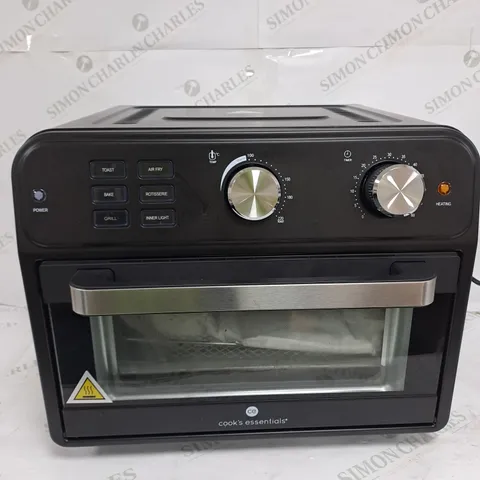 BOXED COOK'S ESSENTIAL 21-LITRE AIRFRYER OVEN IN BLACK