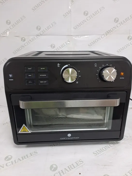 BOXED COOK'S ESSENTIAL 21-LITRE AIRFRYER OVEN IN BLACK