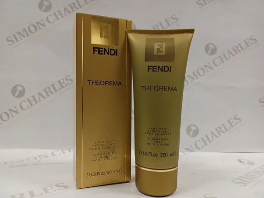 BOX OF APPROX 12 X 200ML FENDI THEOREMA SHIMMERING BODY MOISTURISER 