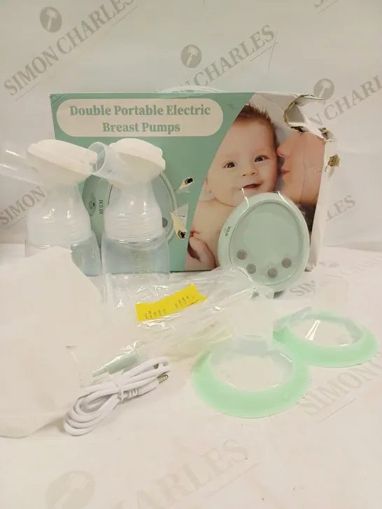 BOXED DOUBLE PORTABLE ELECTRIC BREAST PUMPS 