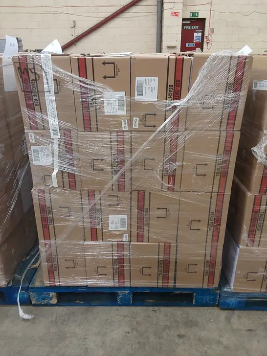 PALLET TO CONTAIN APPROX 48 BOXES OF BRAND NEW UNION JACK BEACH TOWELS - 9 TOWELS PER BOX // SIZE: APPROX 71 X 152cm // COMBINED RRP £2,376.00