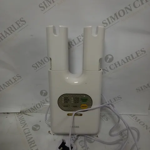 IRIS OHYAMA, SHOE / BOOT DRYER, 230W, EVEN HEAT DISPERSION, 3 POWER & TIMER SETTINGS, BUILD-IN DEODORIZER