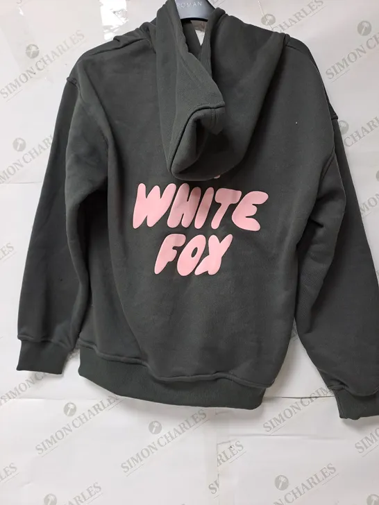 WHITE FOX VOL.3 GREY HOODIE - MEDIUM