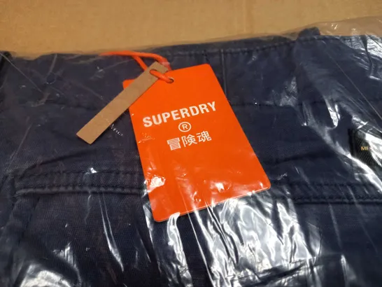 PACKAGED SUPERDRY WINTAGE NAVY CARGO SHORTS - SIZE W34