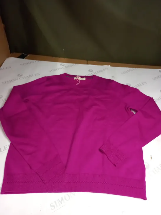 PURPLE BODEN CROP SWEATER SIZE M 