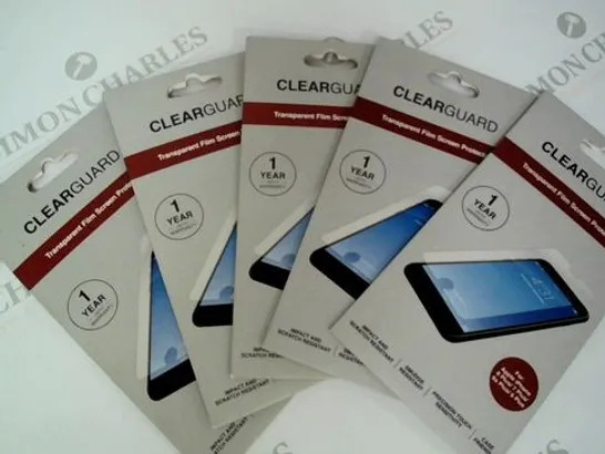 APPROXIMATELY 20 BRAND NEW CLEARGUARD TRANSPARENT FILM SCREEN PROTECTORS FOR APPLE IPHONE 8 PLUS/7 PLUS/6S PLUS/6PLUS