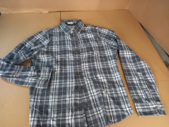 ABERCROMBIE & FITCH MUSCLE GREY CHECK SHIRT - M